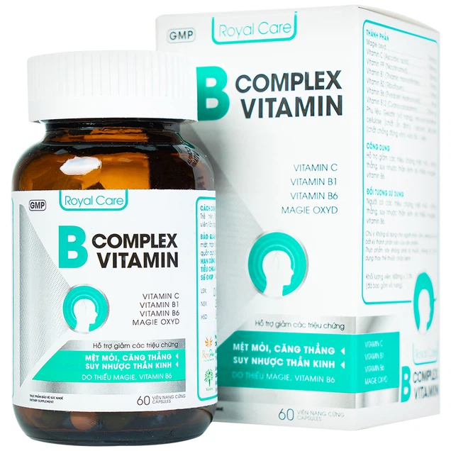 Viên uống B Complex Vitamin Royal Care hỗ trợ giảm mệt mỏi, căng thẳng